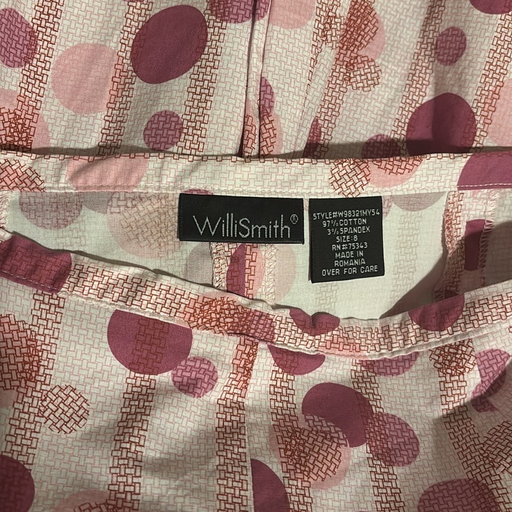 Willi Smith pink polka dot skirt - Picture 2 of 2
